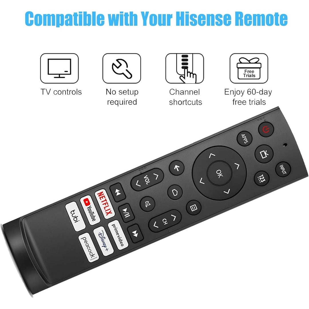 Universal Remote Control ERF3A90 for All Hisense TV Remote, Replacement Control for Hisense Android/Laser/VIDAA TVs, UHD 4K ULED Google TVs - Just Closeouts Canada Inc.