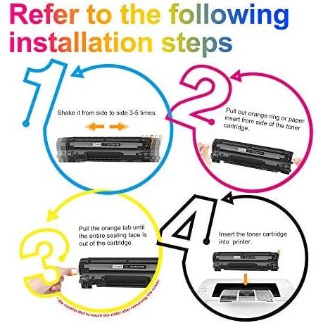 Uniwork Compatible Toner Cartridge Replacement for HP 78A CE278A use for Laserjet Pro P1606dn, M1536dnf, P1566, P1560, P1606, M1536 Printer (2 Black) - Just Closeouts Canada Inc.