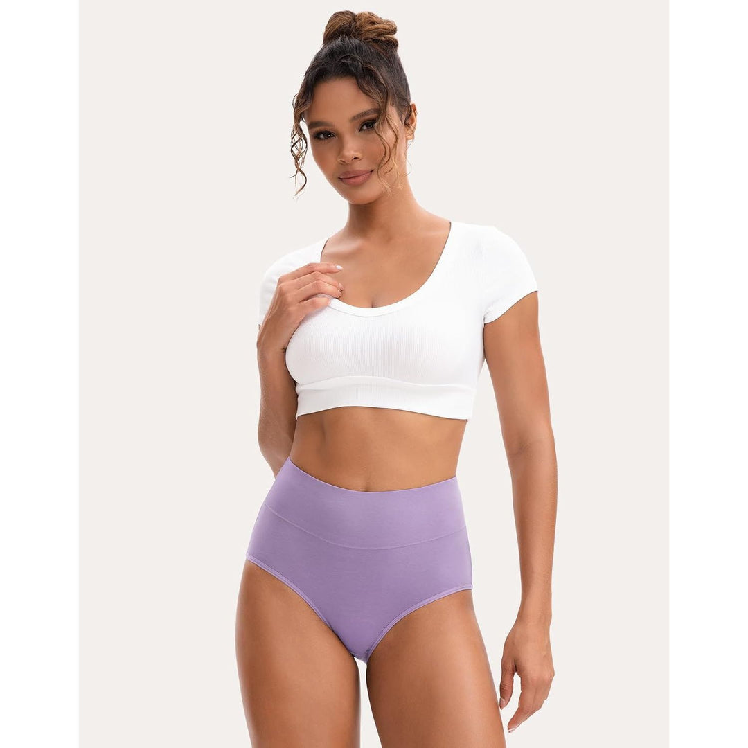 INNERSY women's underwear, Style 1, 3XL – Lavender briefs front fit