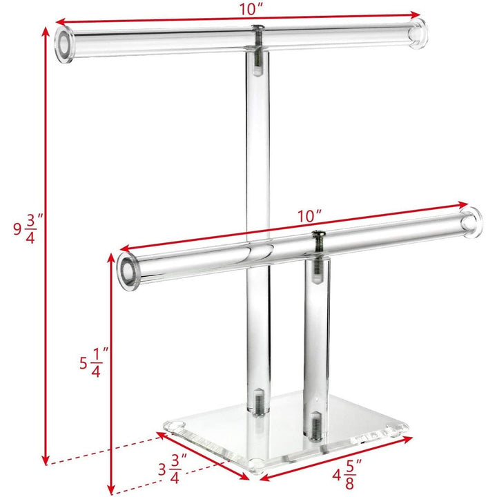 Two-tier jewelry stand dimensions