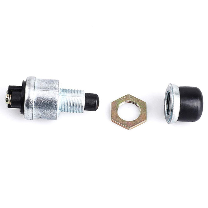 Switch with removable button cover and mounting nut
