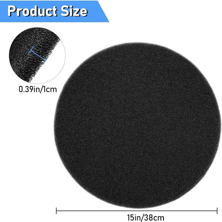 15-inch diameter and nominal thickness of round oil drain pad