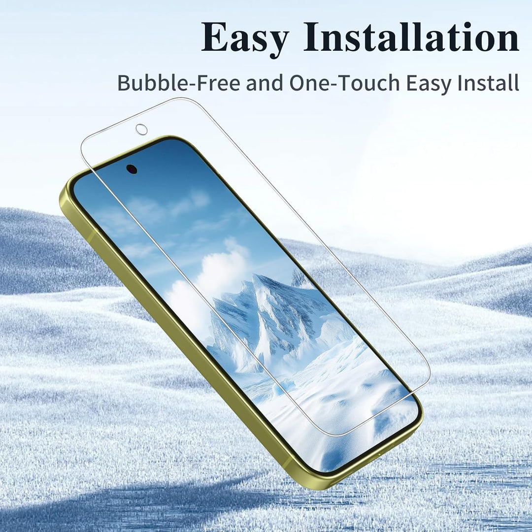 Screen protector alignment and installation illustration