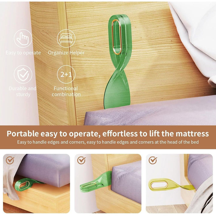 Using the mattress lifter to tuck sheets