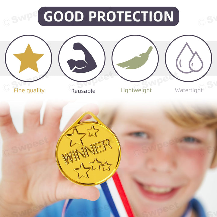 Award medal materials and ribbon detail