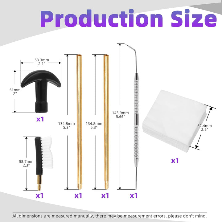 Cleaning kit components and storage case