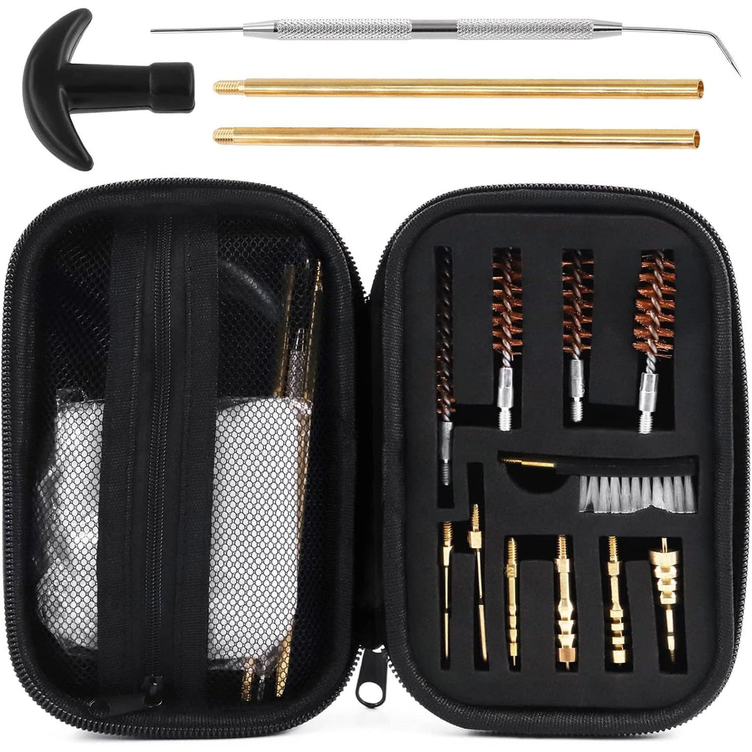 Cleaning kit case and included tools, main view
