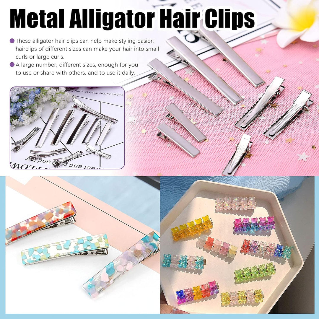 Alligator hair clips details and dimensions