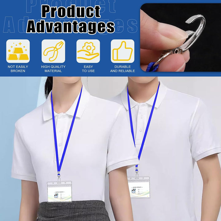 Purple nylon lanyards with swivel clips