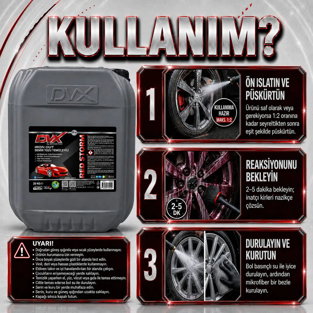 DVX2214 DVX | Red Storm Demir Tozu Temizleyici ( 20 kg )