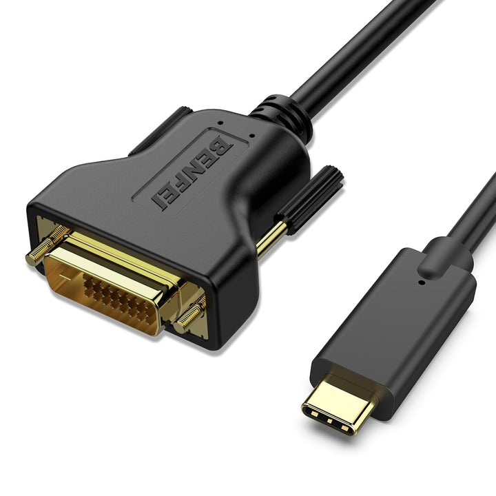USB C to DVI Cable, 1.8 Meter Type-C(Thunderbolt 3) to DVI Cable Compatible for MacBook Pro 2019/2018/2017, Samsung Galaxy S9/S8, Surface Book 2, Dell XPS 13/15, Pixelbook and More - Just Closeouts Canada Inc.000205
