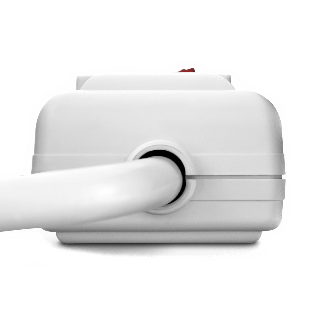 V7 7 - Outlet Home/Office Surge Protector, 12 ft cord, 1050 Joules - White - Just Closeouts Canada Inc.662919094435