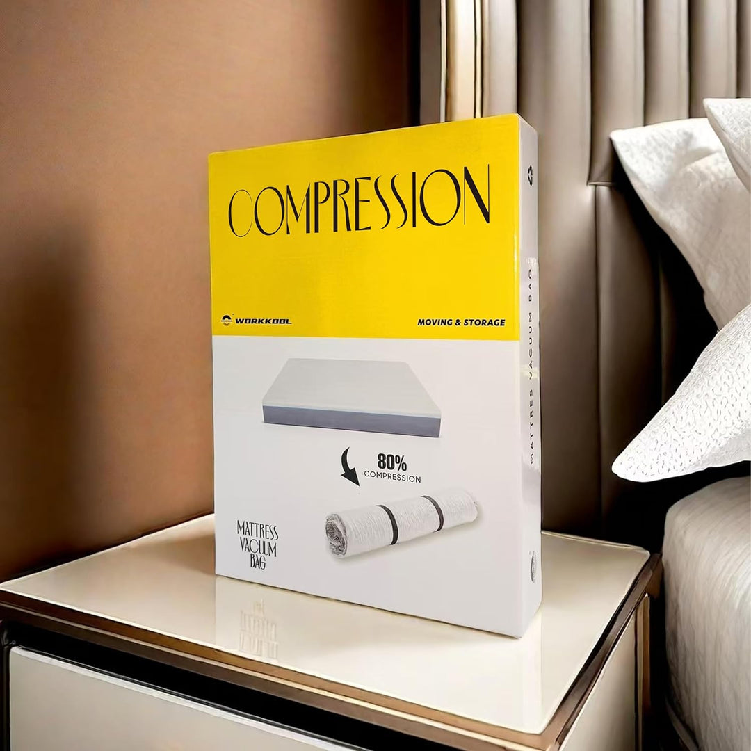 Vacuum Mattress Bag for moving, Vacuum Sealed Bags for Mattress Storage, Mattress Compression Bag, Foam and Latex Mattress Vacuum Bag with Straps(KING. CAL - KING) - Just Closeouts Canada Inc.