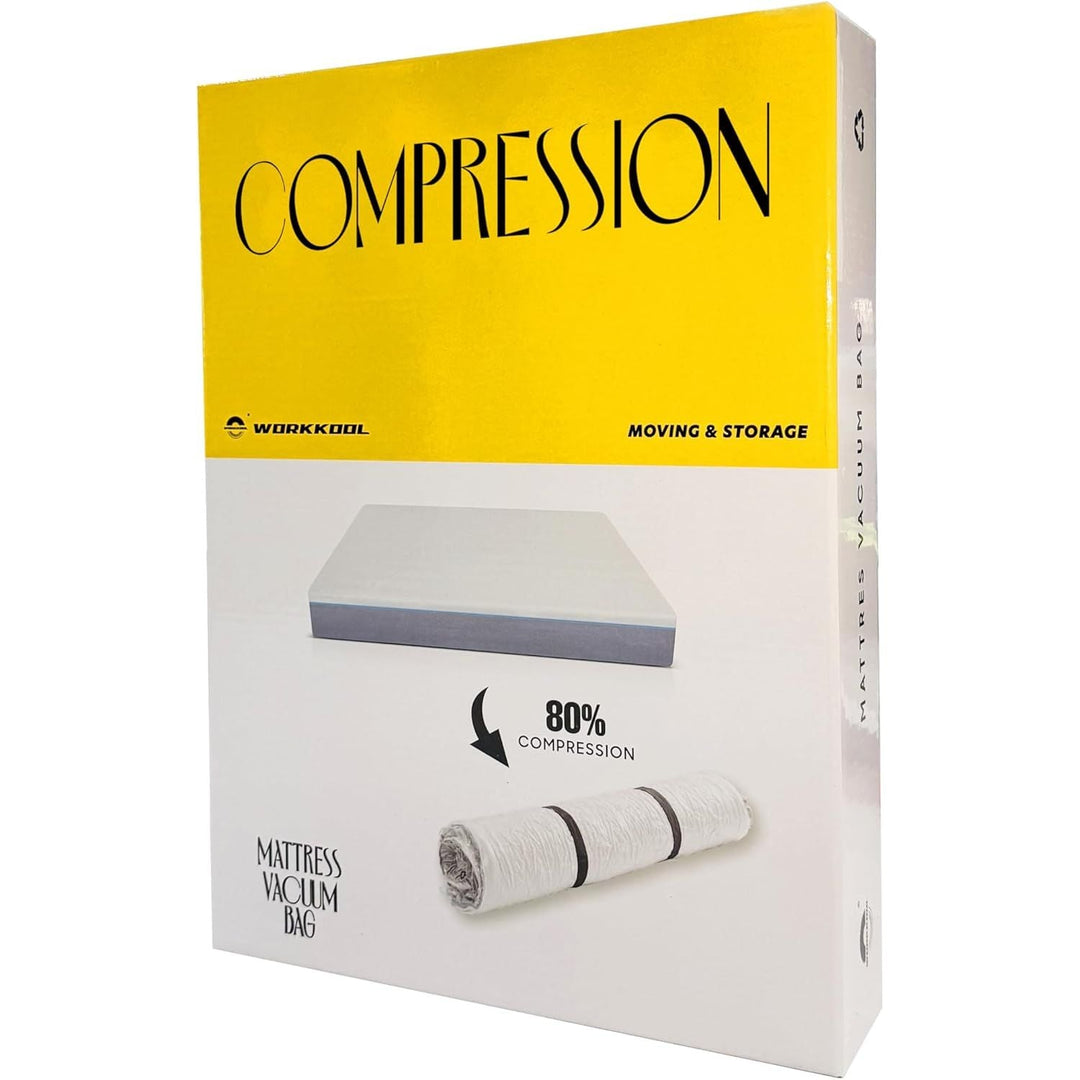 Vacuum Mattress Bag for moving, Vacuum Sealed Bags for Mattress Storage, Mattress Compression Bag for Easy Moving&Storage, Foam and Latex Mattress Vacuum Bag with Straps(QUEEN/FULL) - Just Closeouts Canada Inc.