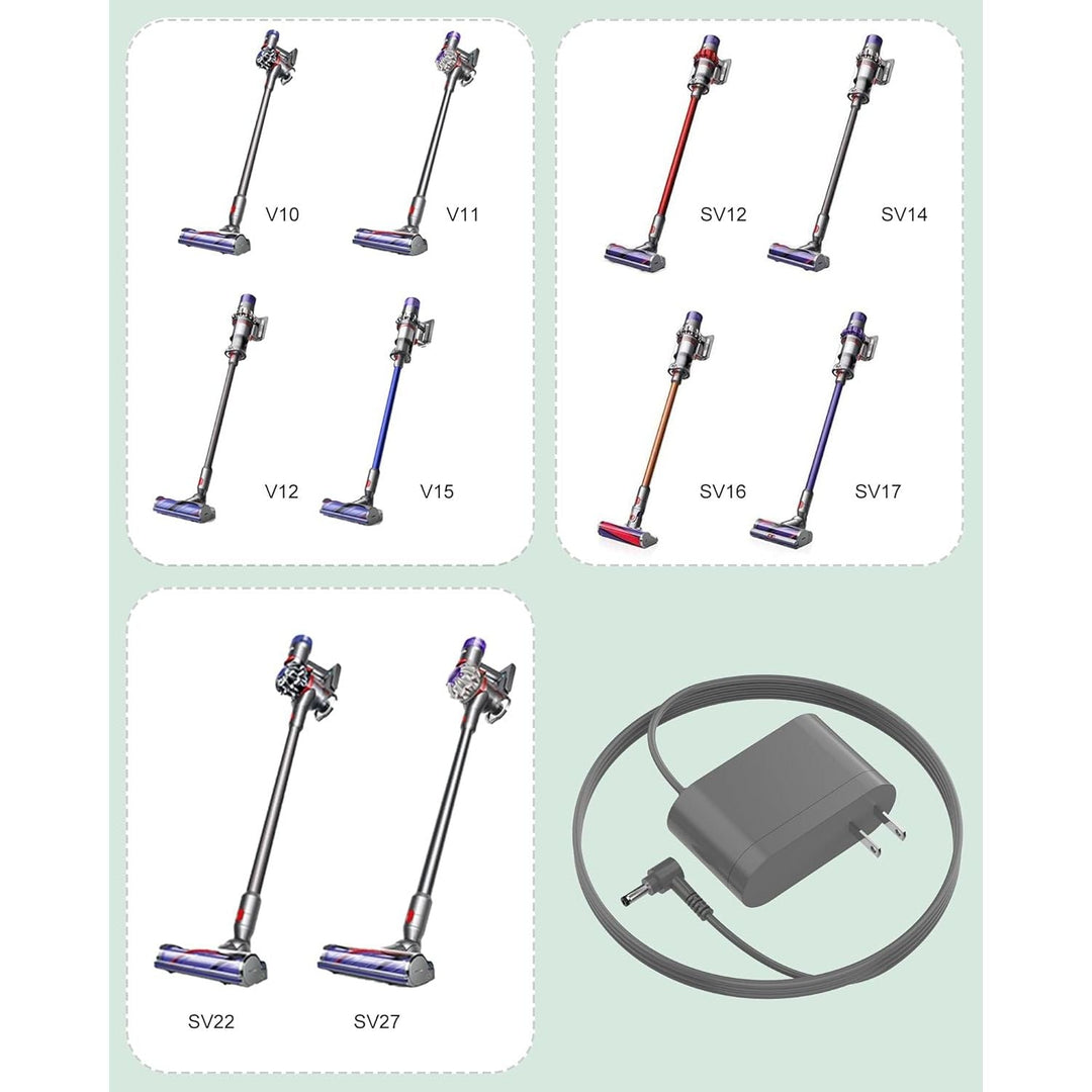 VHBW 30.45V for Dyson Vacuum Charger Only Compatible with Dyson V10, V11, V12, V15, SV12, SV14, SV16, SV20, SV22, SV27, SV28, and SV30 Cordless Absolute, Animal, Motorhead Models Vacuum - Just Closeouts Canada Inc.