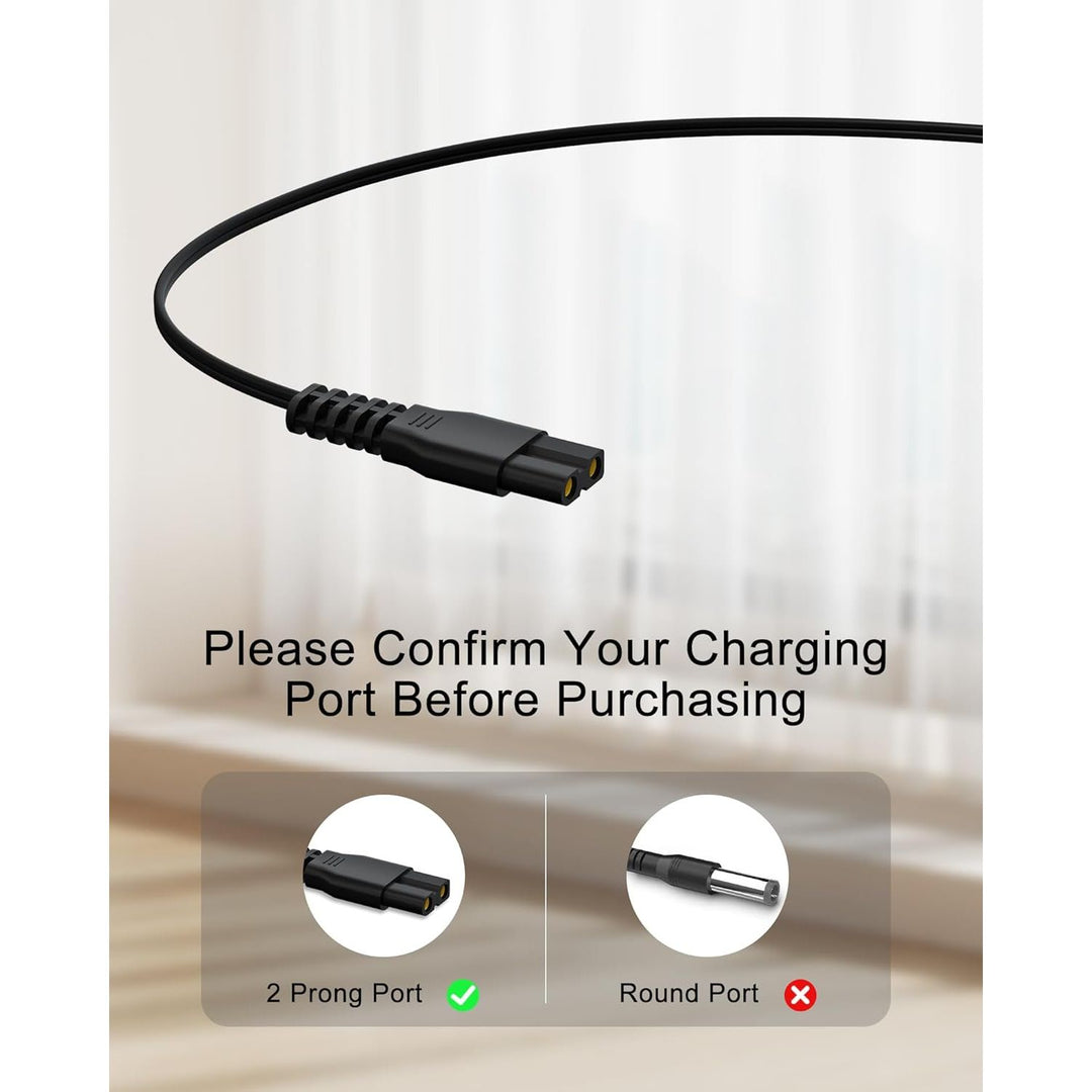 VHBW for Bissell Pet Hair Eraser Charger, Charging Power Cord Compatible with Bissell 2390 2390A 23903 2284W 2284 14.4V Lithium Ion Hand Vacuum Power Cord - Just Closeouts Canada Inc.