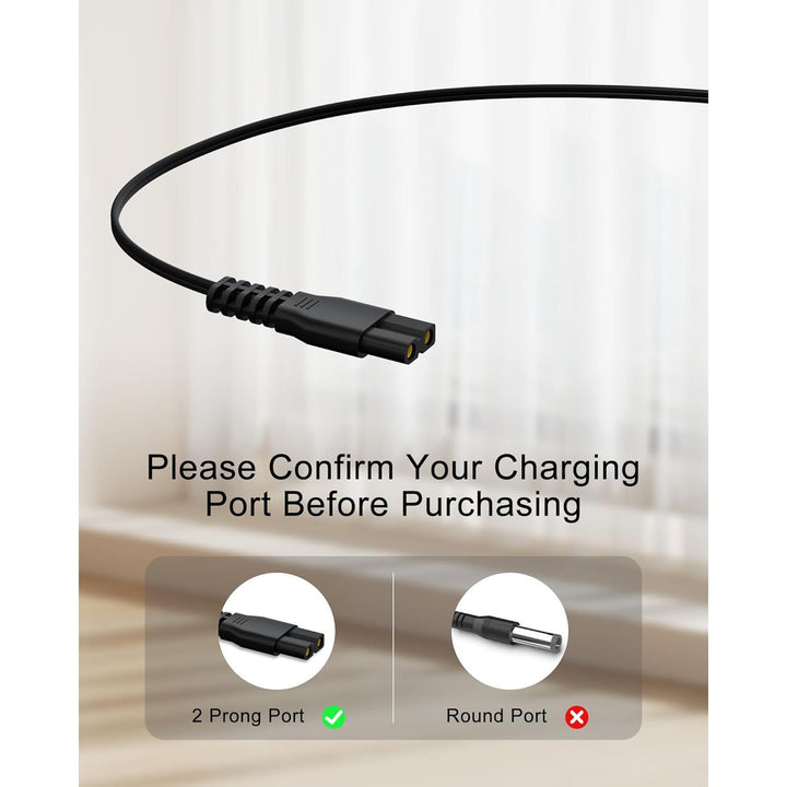 VHBW for Bissell Pet Hair Eraser Charger, Charging Power Cord Compatible with Bissell 2390 2390A 23903 2284W 2284 14.4V Lithium Ion Hand Vacuum Power Cord - Just Closeouts Canada Inc.