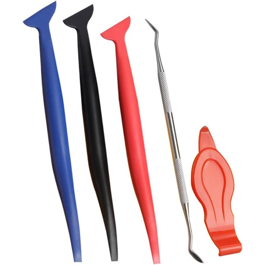 Five-piece car vinyl wrap detail tool kit