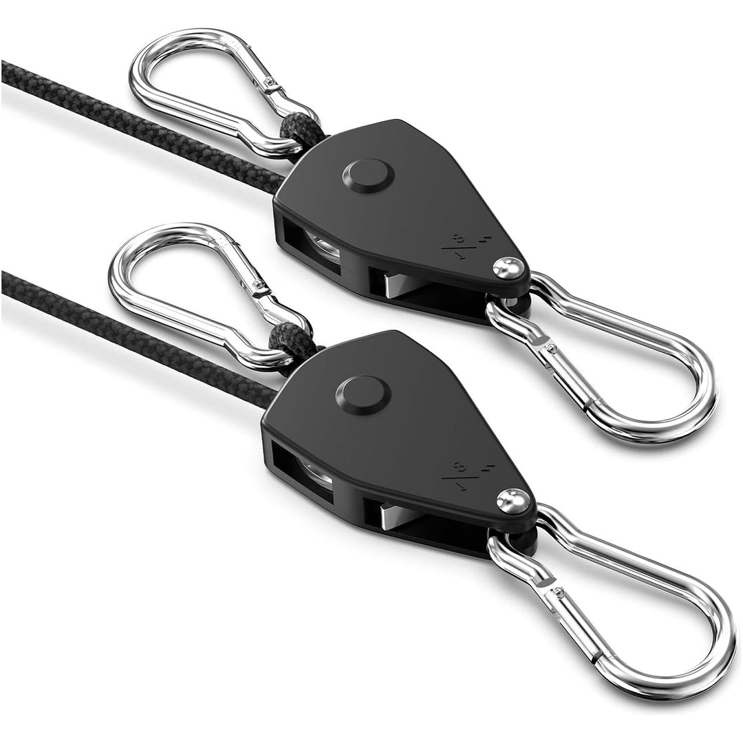 VIPARSPECTRA 2 - Pack 1/8 inch Heavy Duty Adjustable Grow Light Rope Hanger Yoyo for Grow Light Fixtures & Gardening, 150lb Capacity Per 2 - Pack - Just Closeouts Canada Inc.