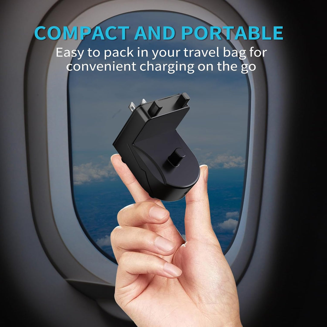 Wall Charger Cordless for Braun Oral B Electric Toothbrush,Wall Mount Charger Base for Braun Oral B Pro 300 400 500 1000 Smart Series,Inductive Charging,Portable Travel with IPX7 Waterproof Black - Just Closeouts Canada Inc.