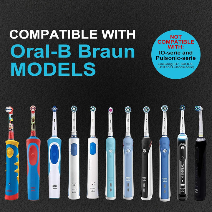 Wall Charger Cordless for Braun Oral B Electric Toothbrush,Wall Mount Charger Base for Braun Oral B Pro 300 400 500 1000 Smart Series,Inductive Charging,Portable Travel with IPX7 Waterproof Black - Just Closeouts Canada Inc.