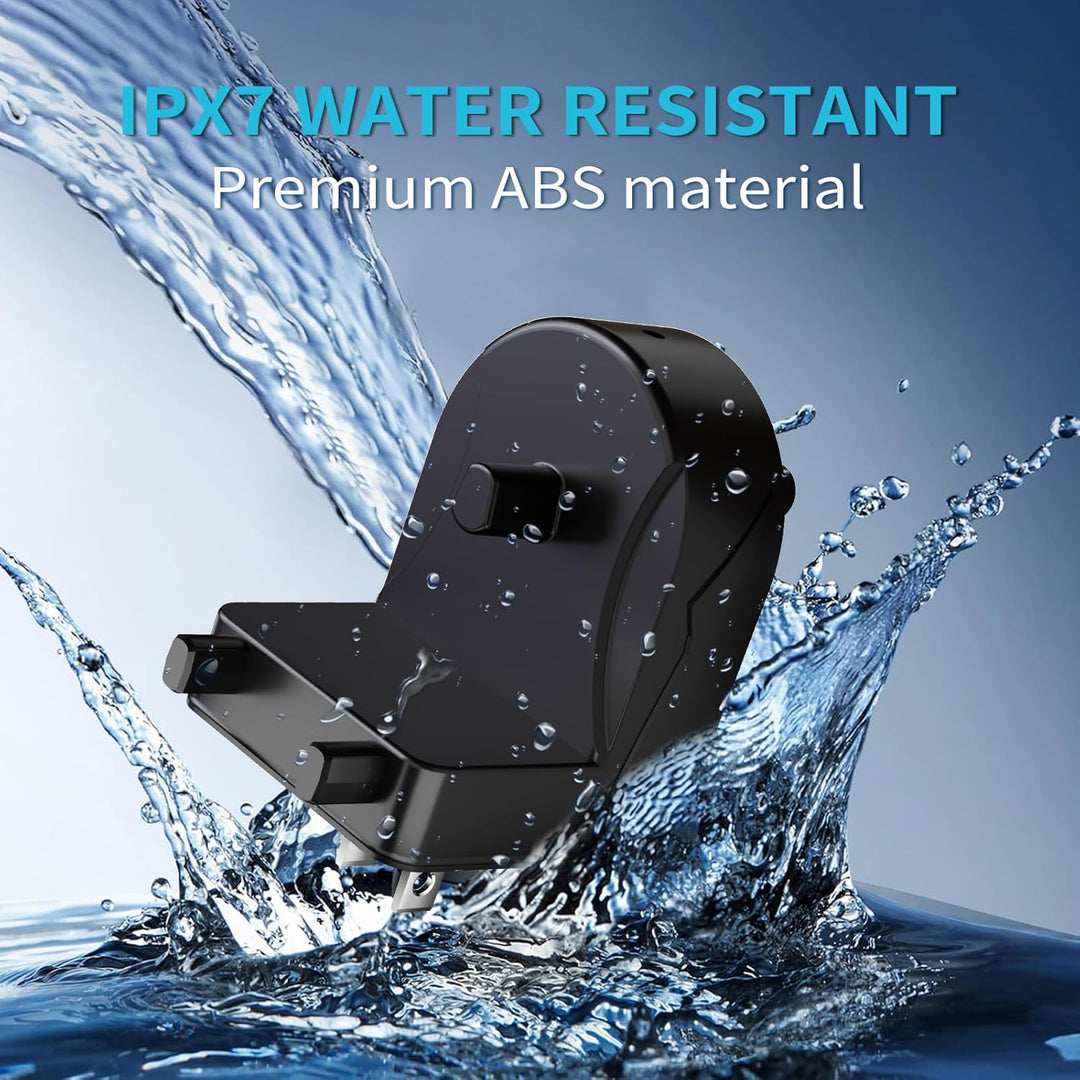 Wall Charger Cordless for Braun Oral B Electric Toothbrush,Wall Mount Charger Base for Braun Oral B Pro 300 400 500 1000 Smart Series,Inductive Charging,Portable Travel with IPX7 Waterproof Black - Just Closeouts Canada Inc.