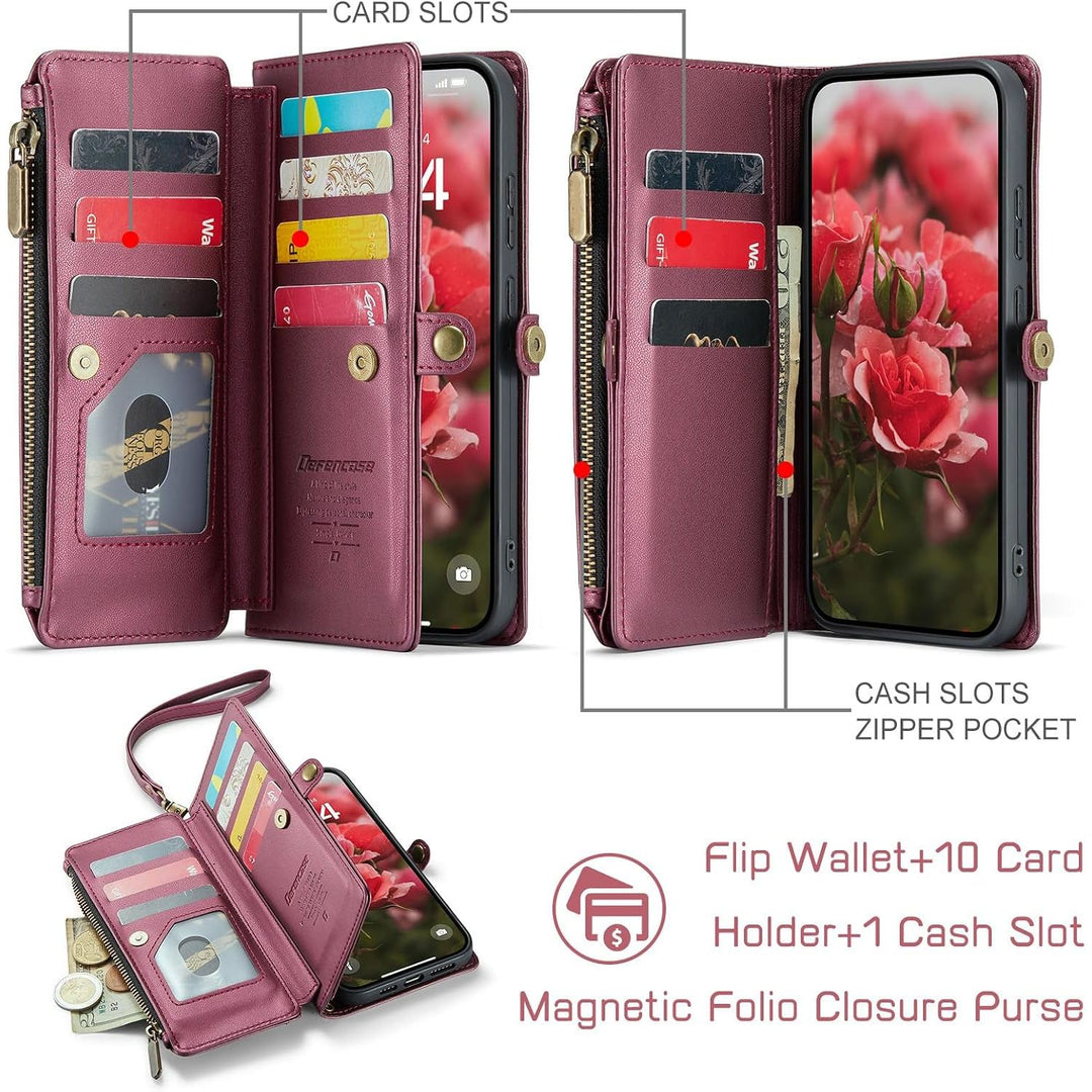 Wallet Phone Case for Galaxy S20 FE – Wine Red - Just Closeouts Canada Inc.