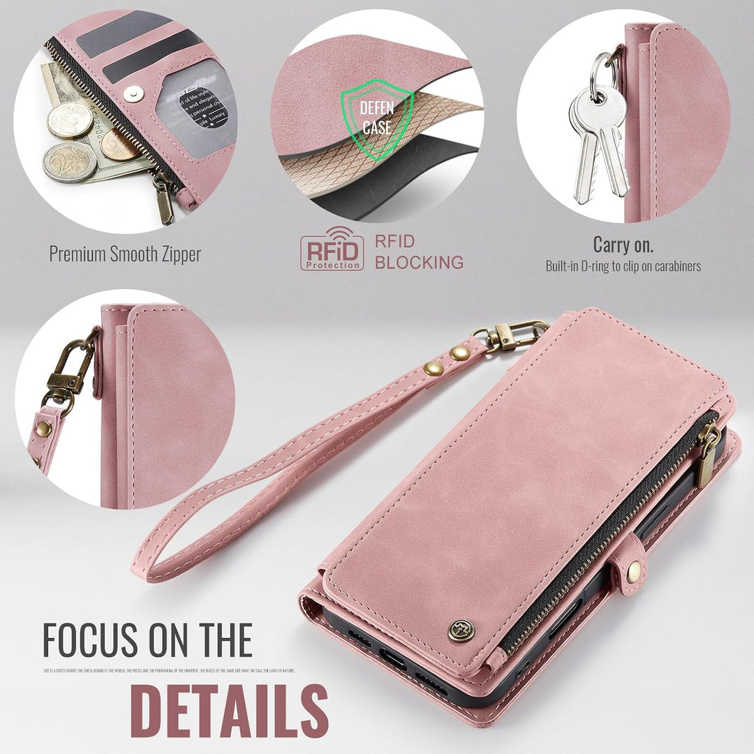 Wallet Phone Case for iPhone SE / 7 / 8 – Rose Pink - Just Closeouts Canada Inc.