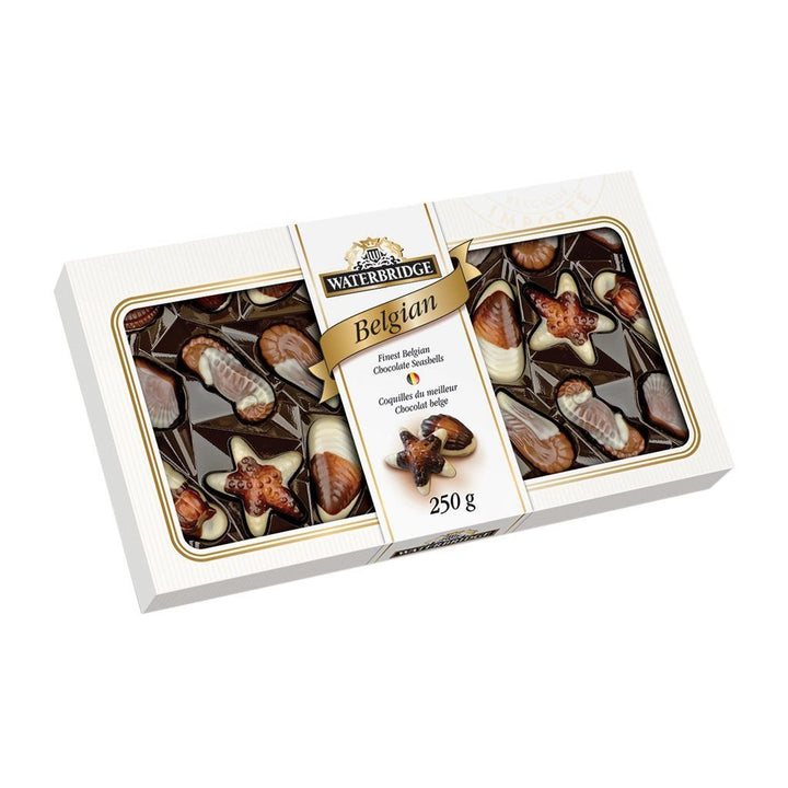 Waterbridge Belgian Chocolate Seashells, 250g - Just Closeouts Canada Inc.