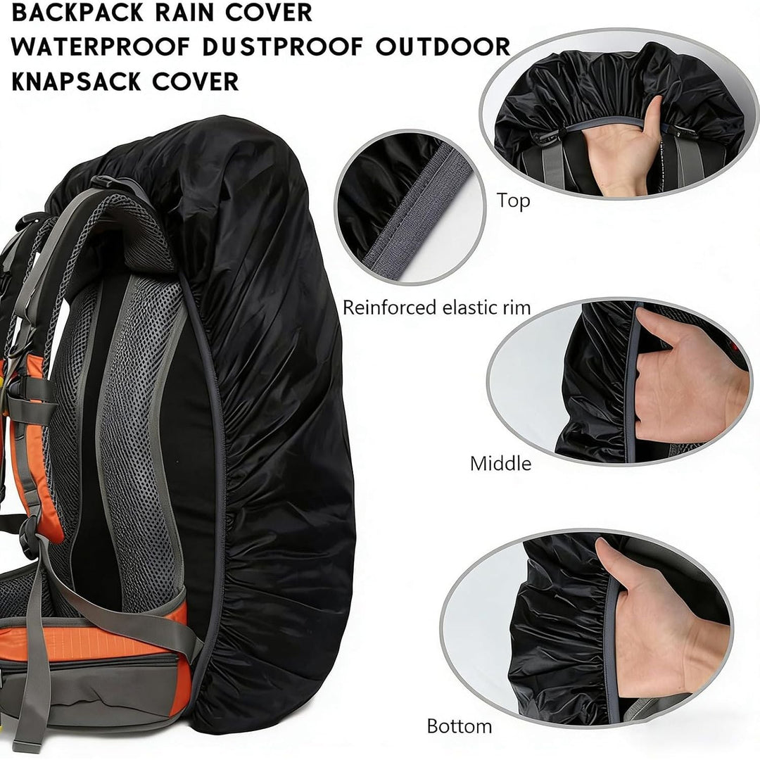 Waterproof Backpack Rain Covers, Black & Olive, 2-Pack - Just Closeouts Canada Inc.X004UQQ2CV