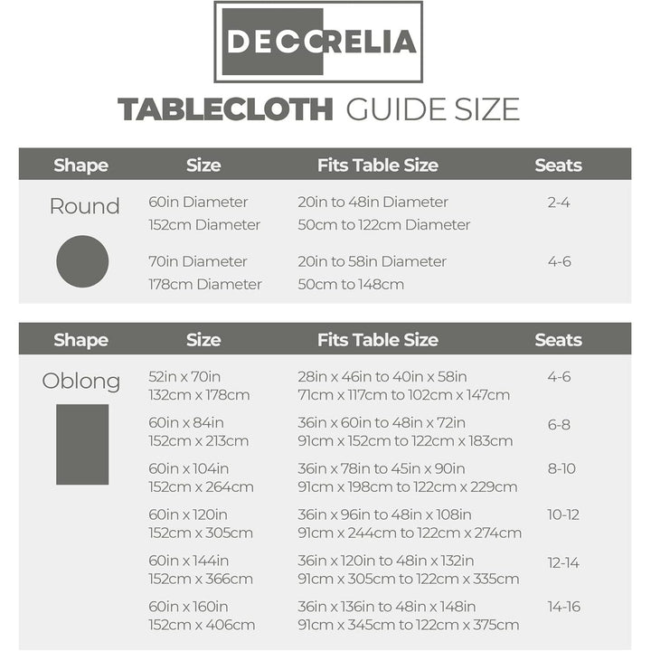 Waterproof Linen Table Cloth for 8ft Rectangle Table, Easy to Clean Wrinkle - Free Outdoor Tablecloth for Wedding, Party, and Camping(Oblong, 60 x 120 Inch (10 - 12 Seats), Dark Grey) - Just Closeouts Canada Inc.X003KNLB8Z