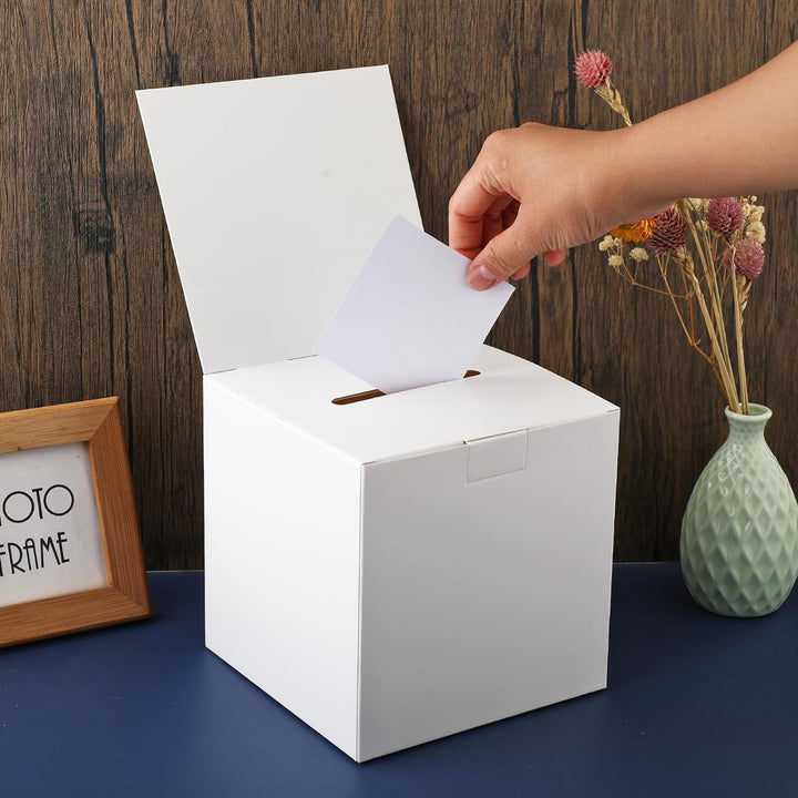 White Cardboard Ballot & Raffle Boxes, 12-Pack, 6 in - Just Closeouts Canada Inc.X00494G58F