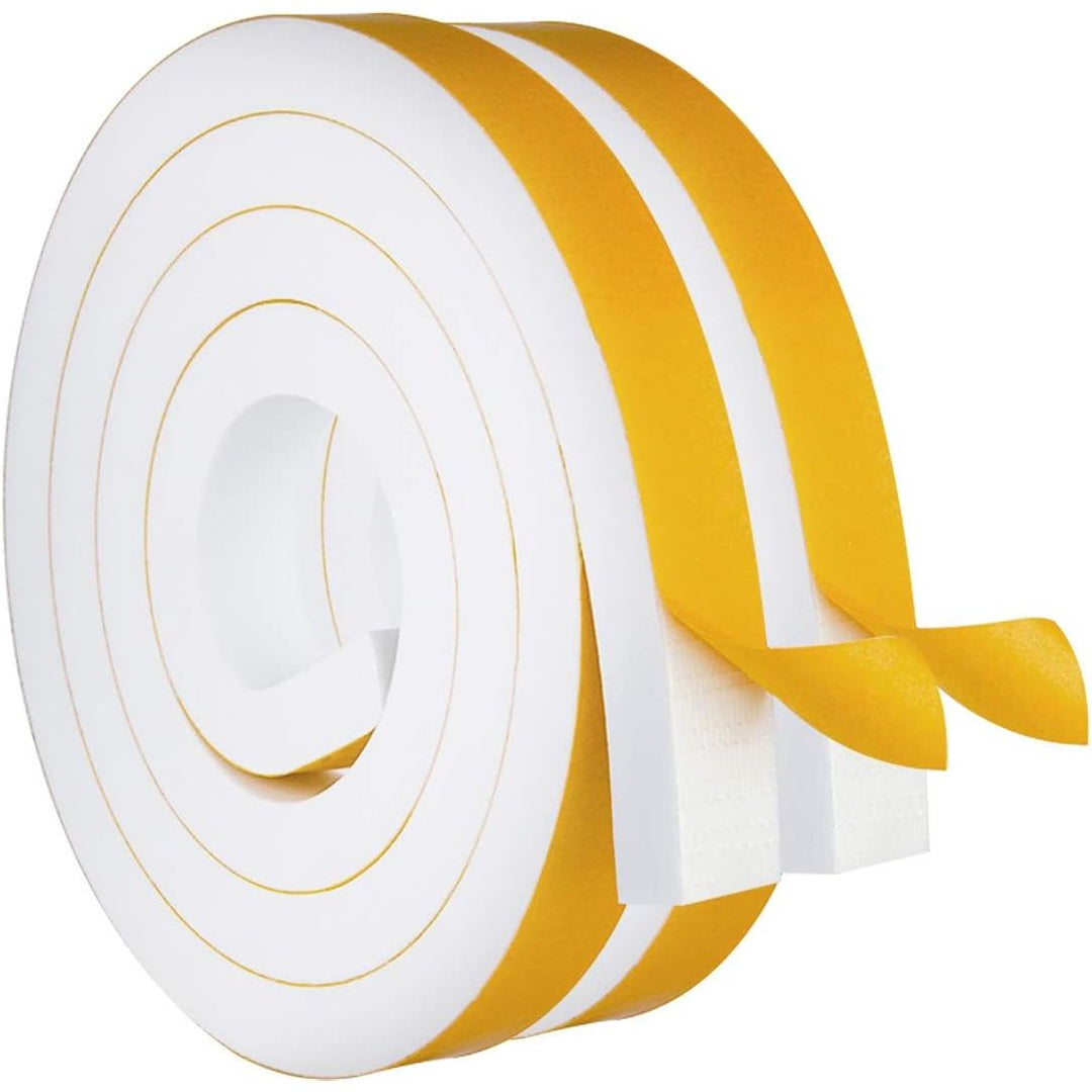 White Door Window Weather Stripping Self Adhesive Foam Tape High Density Foam Sealing Strip Window Insulation Weatherproof Gasket Tape for Doors and Windows (1" W X 3/4" T) Visit the ToLanbbt Store - Just Closeouts Canada Inc.