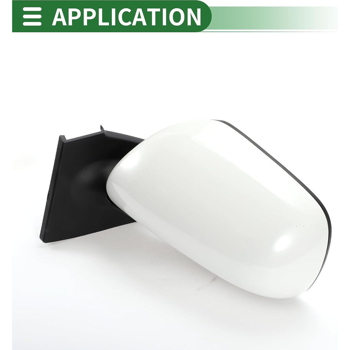 White Left Power Door Mirror for Toyota Yaris Hatchback 2007–2011 - Just Closeouts Canada Inc.