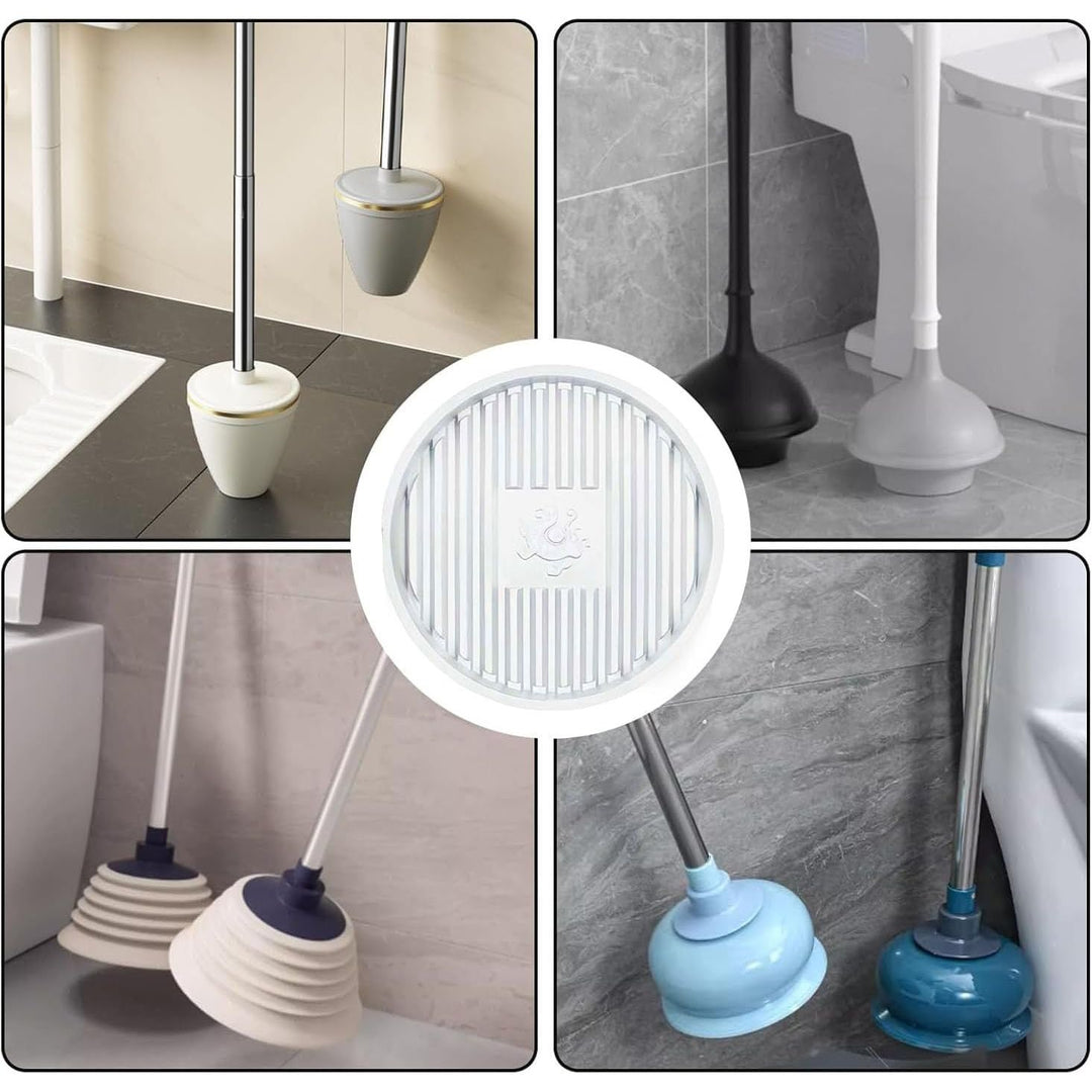 White plunger drying tray shown with several plungers