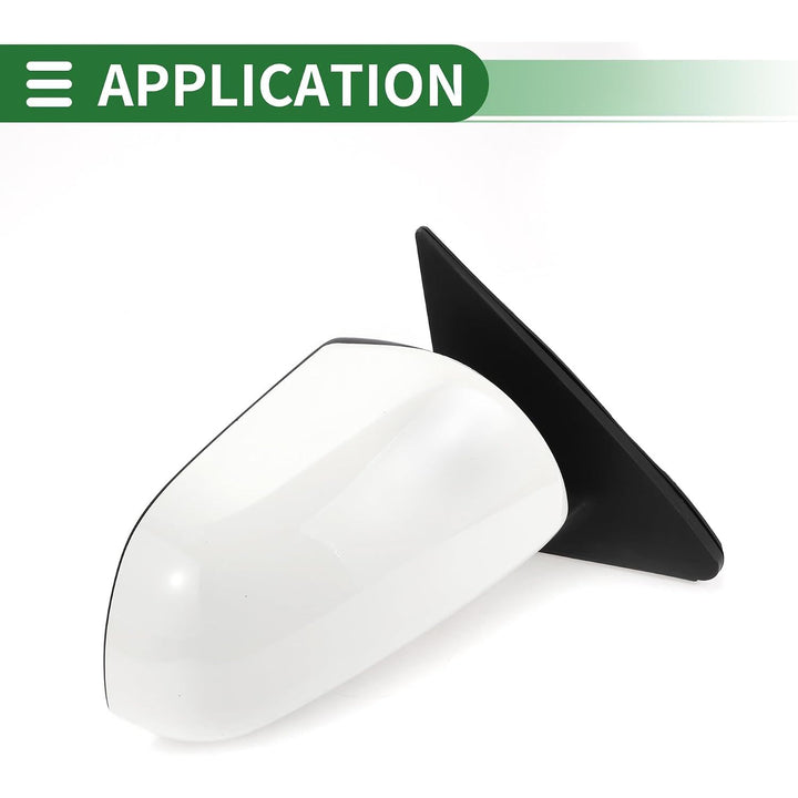 White Right Power Door Mirror for Toyota Highlander 2008–2013 - Just Closeouts Canada Inc.