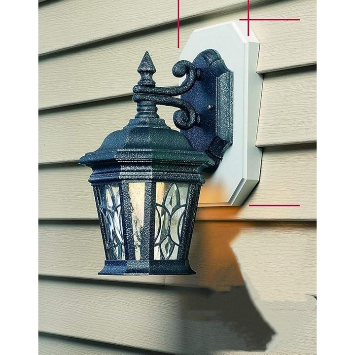 White Siding Lamp Mounting Block with Electrical Box, 8141DBL - Just Closeouts Canada Inc.