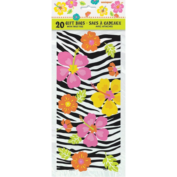 Wild Luau Cellophane Bags, 20ct - Just Closeouts Canada Inc.011179453689