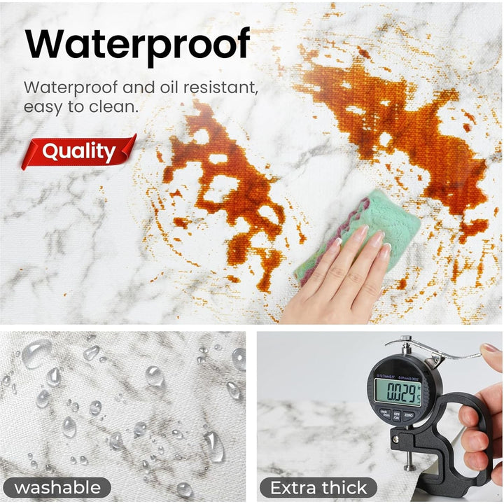 Windimiley Drawer Liner Shelf Liner Cabinet Liner Non Adhesive Waterproof Non Slip Shelf Liners for Kitchen Cabinets Cupboard Liners for Pantry Table Desk Dresser Marble (24 in x 30 FT) - Just Closeouts Canada Inc.