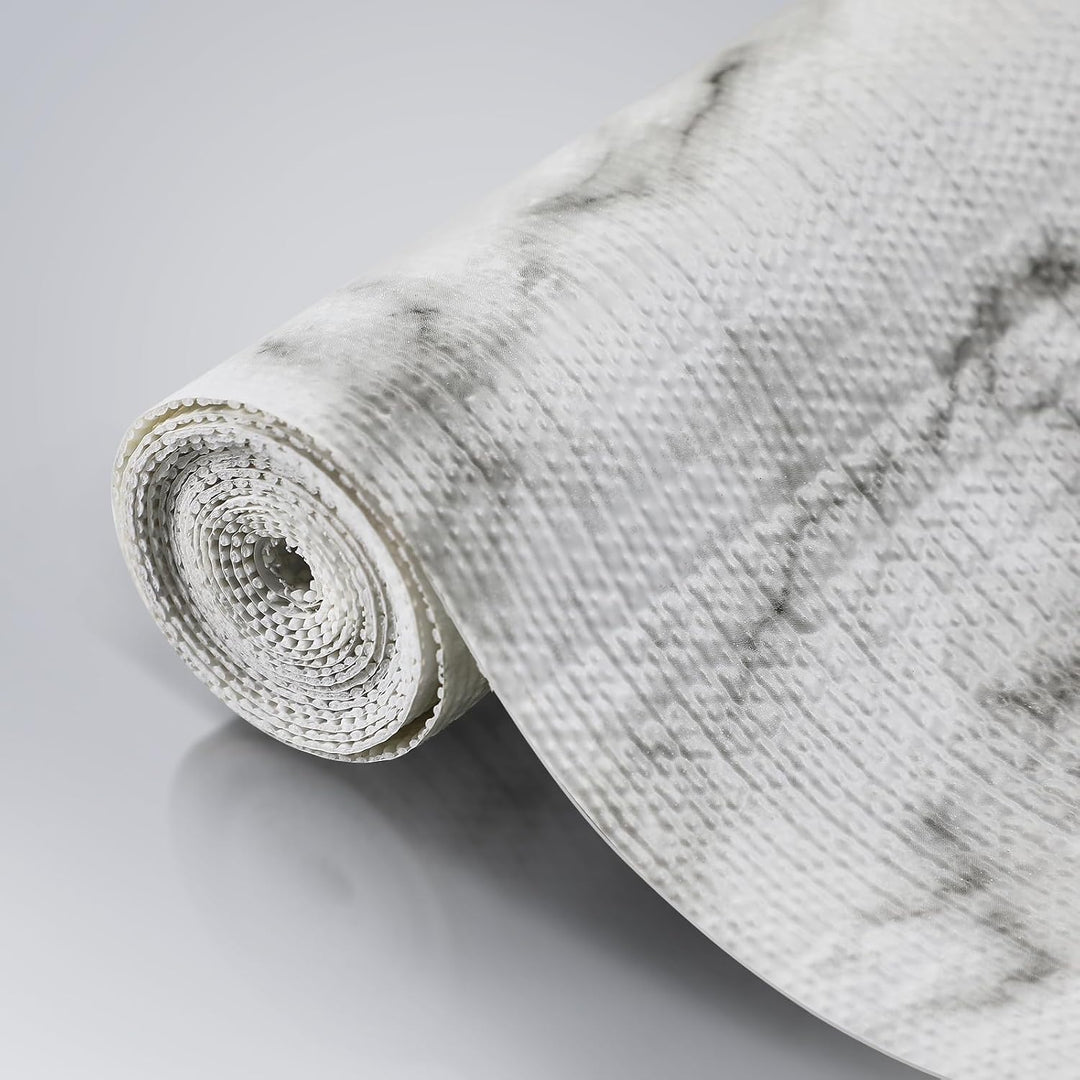 Windimiley Drawer Liner Shelf Liner Cabinet Liner Non Adhesive Waterproof Non Slip Shelf Liners for Kitchen Cabinets Cupboard Liners for Pantry Table Desk Dresser Marble (24 in x 30 FT) - Just Closeouts Canada Inc.