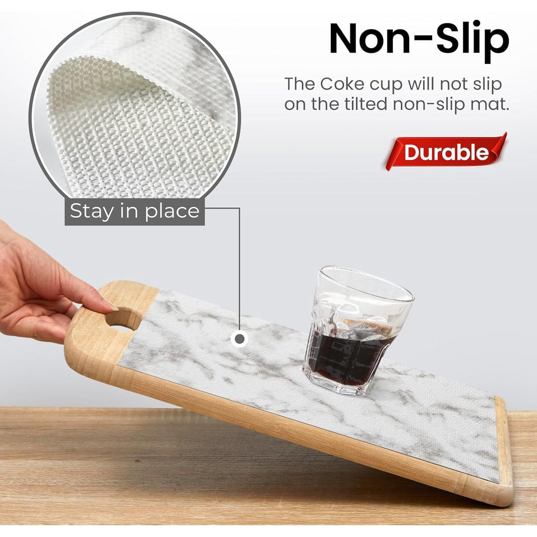 Windimiley Drawer Liner Shelf Liner Cabinet Liner Non Adhesive Waterproof Non Slip Shelf Liners for Kitchen Cabinets Cupboard Liners for Pantry Table Desk Dresser Marble (24 in x 30 FT) - Just Closeouts Canada Inc.