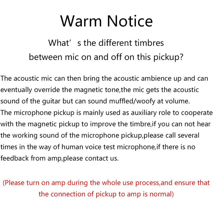 Wireless Acoustic Guitar Pickup Rechargeable Magnetic And Microphone Soundhole Pickup For Acoustic Guitar Build - In Volume Control(Black) - Just Closeouts Canada Inc.