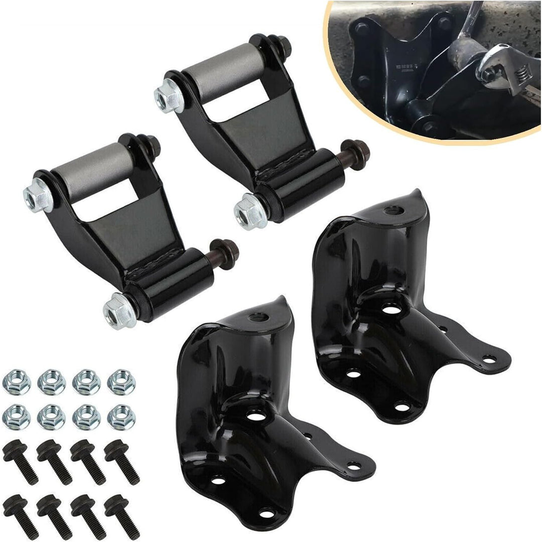 Wocch 722 - 001 722 - 010 Rear Leaf Spring Bracket Repair Kit Fits for Ford Ranger 1983 - 2011, Mazda B2300/ B3000/ B4000 1994 - 2010, Mazda B2500 1998 - 2001, Rear Leaf Spring Hanger Shackle Bracket - Just Closeouts Canada Inc.