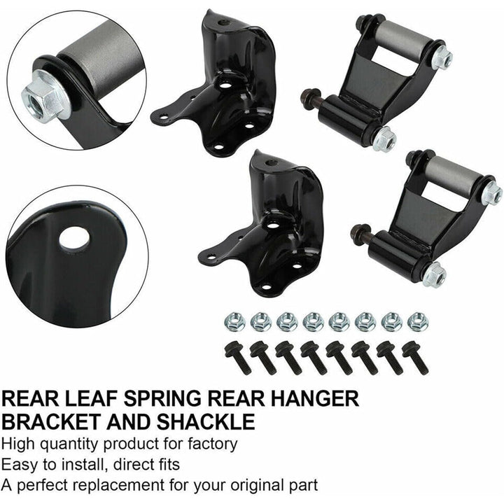 Wocch 722 - 001 722 - 010 Rear Leaf Spring Bracket Repair Kit Fits for Ford Ranger 1983 - 2011, Mazda B2300/ B3000/ B4000 1994 - 2010, Mazda B2500 1998 - 2001, Rear Leaf Spring Hanger Shackle Bracket - Just Closeouts Canada Inc.
