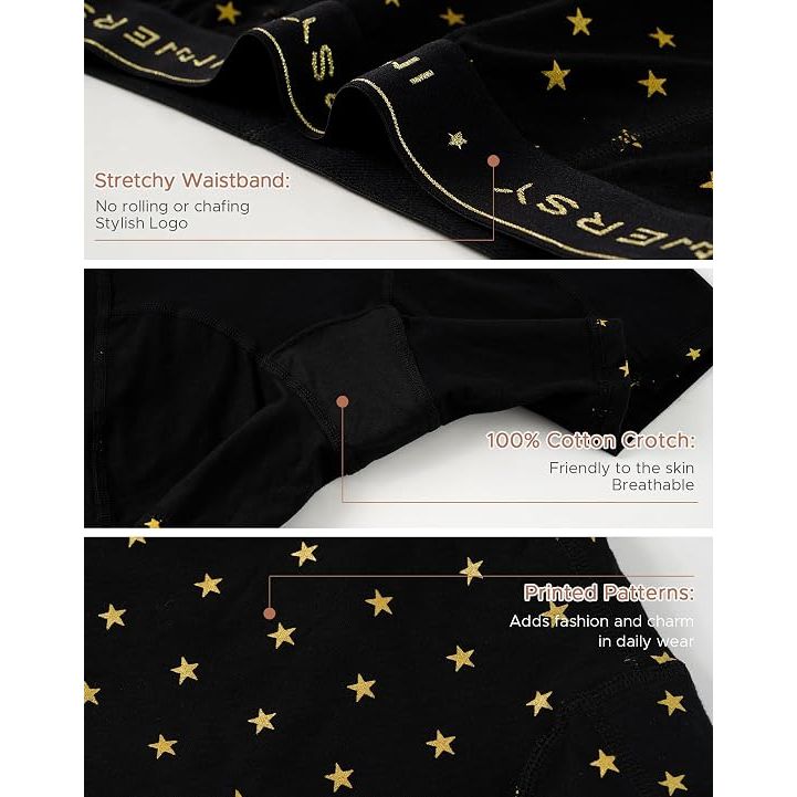 Women's Anti Chafing Boxer Briefs Cotton Boyshorts Workout Underwear Under Dresses Shorts 3-Pack XL - Just Closeouts Canada Inc.X0042GGW0B