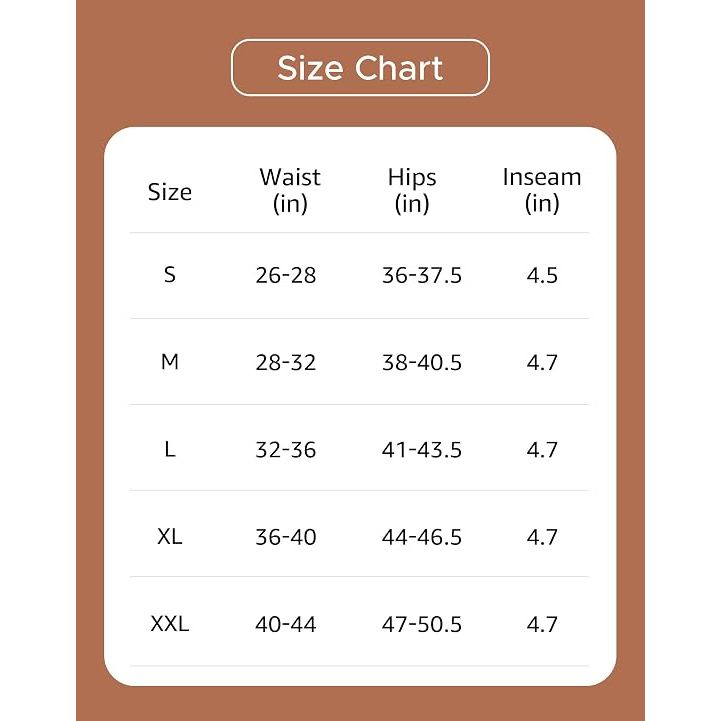 Women's Anti Chafing Boxer Briefs Cotton Boyshorts Workout Underwear Under Dresses Shorts 3-Pack XL - Just Closeouts Canada Inc.X0042GGW0B