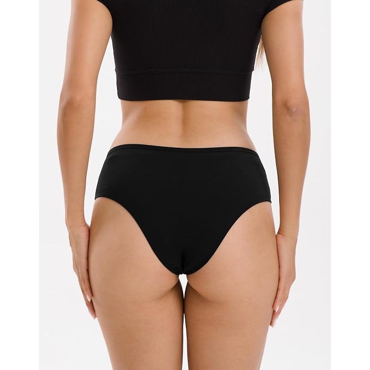 Women's Breathable Cotton Cheeky Underwear Stylish Hipster Panties 6-Pack XL - Just Closeouts Canada Inc.X004BTSLSF