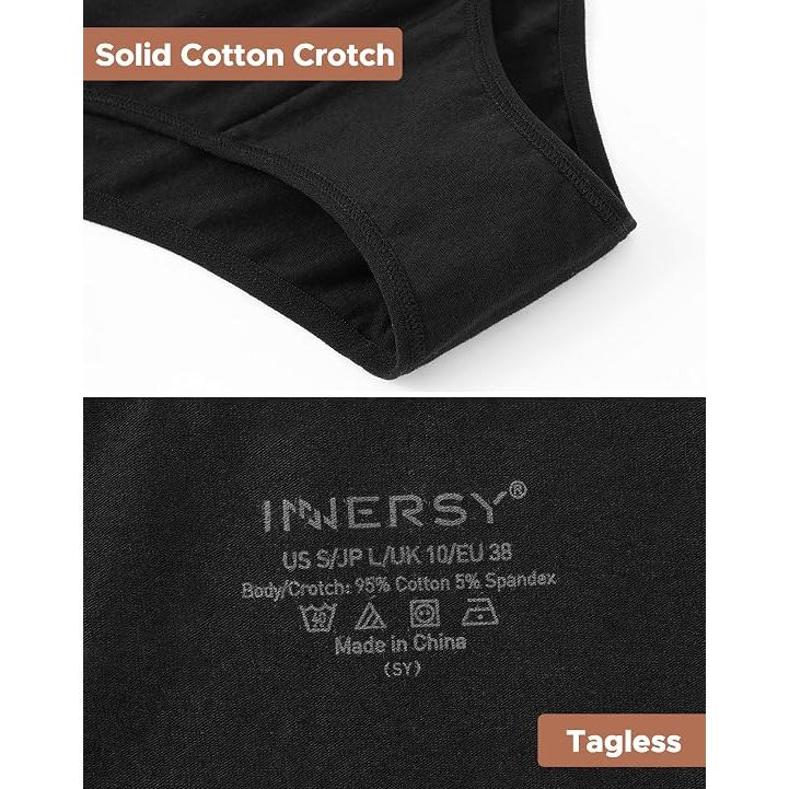Women's Breathable Cotton Cheeky Underwear Stylish Hipster Panties 6-Pack XL - Just Closeouts Canada Inc.X004BTSLSF