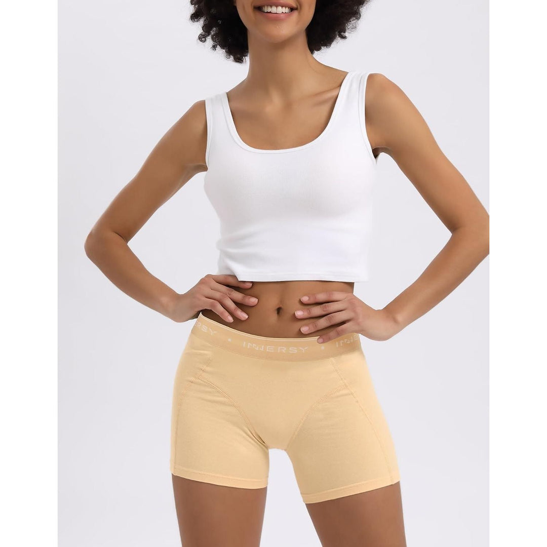 Women's Cotton Boxer Briefs, Basic, 3-Pack, Medium - Just Closeouts Canada Inc.X003Y7ELYX