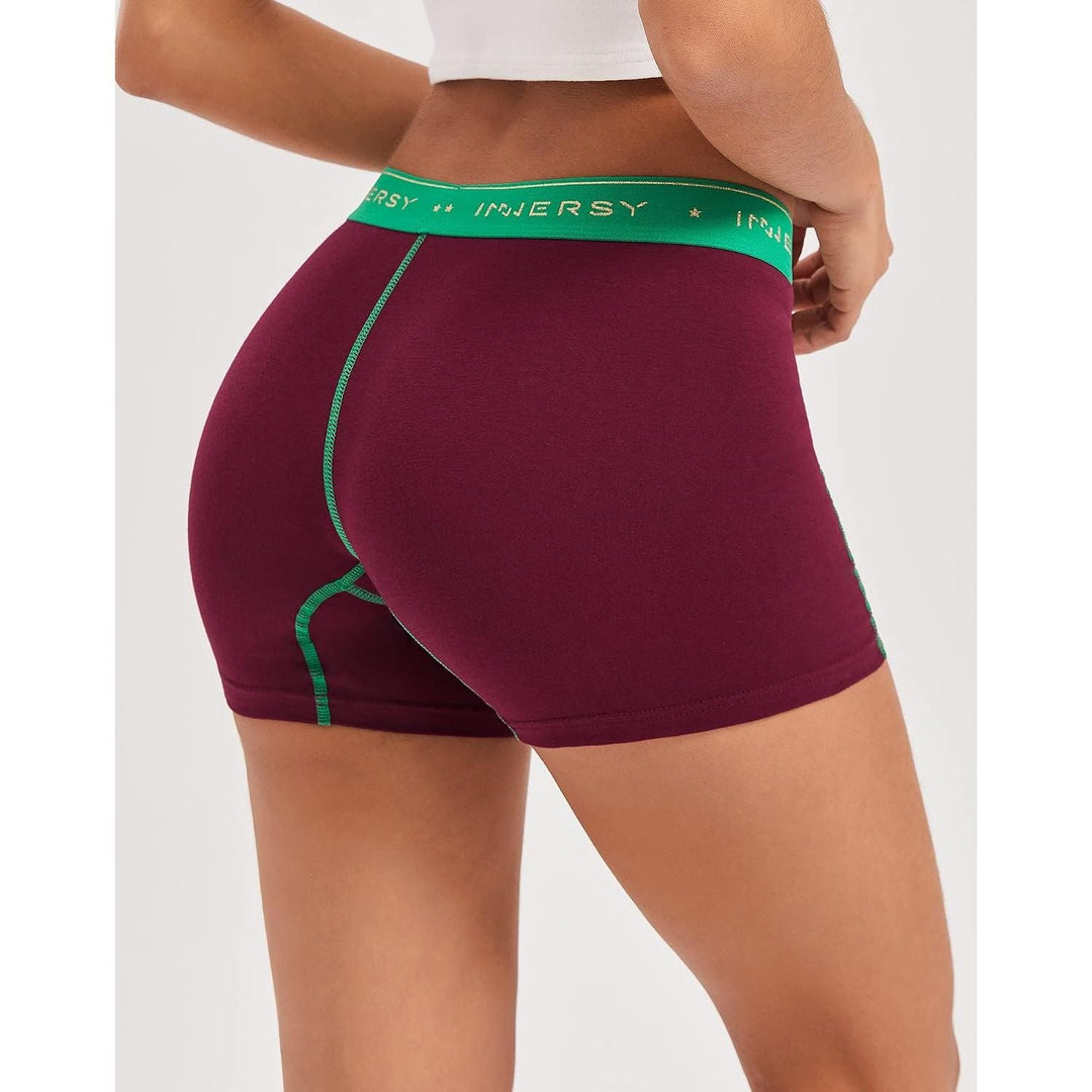 Women's Cotton Boxer Briefs, Retro Red & Green, 3-Pack, 4XL - Just Closeouts Canada Inc.X004TLPFVV
